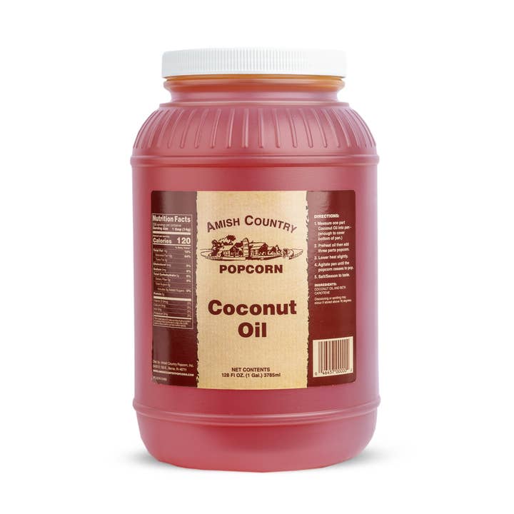 Amish Country Popcorn - Wholesale Cooking Oil - Gallon Jug of Coconut Oil