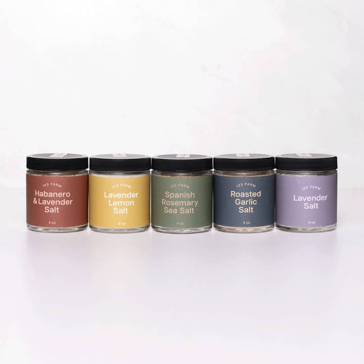 123 Farm - Vendita all'ingrosso Sale - Sale marino spagnolo al rosmarino — 123 Farm Gourmet Seasoning, 4 oz