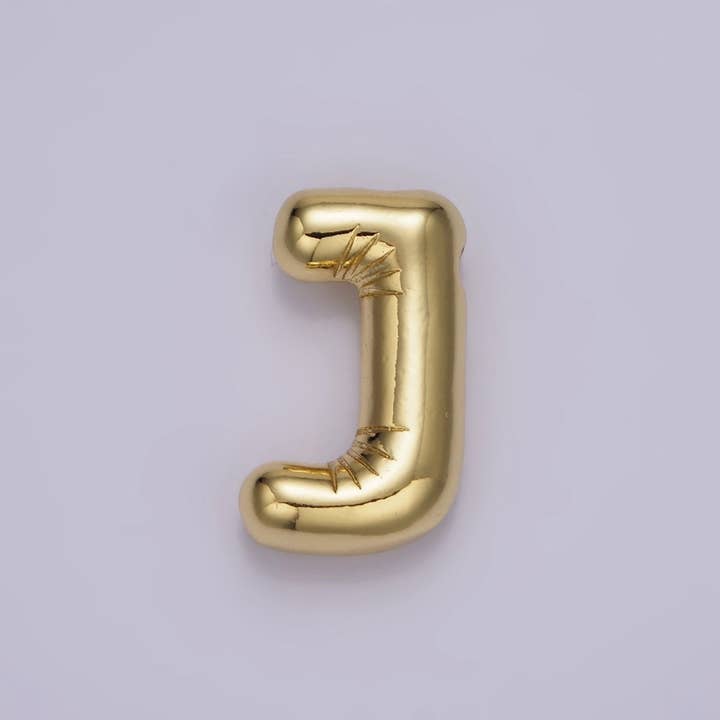 Aim Eternal - Wholesale Individual charm/pendant - 14K Gold Filled 20mm Chubby Balloon Initial Letter Pendant | A1067-A10799