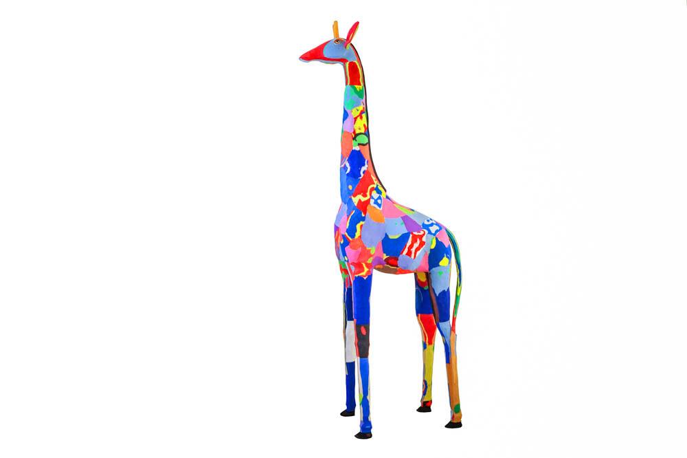 Ocean Sole - Wholesale Sculpture - Reticulated Giraffe Sculpture from Recycled Flip-Flops6