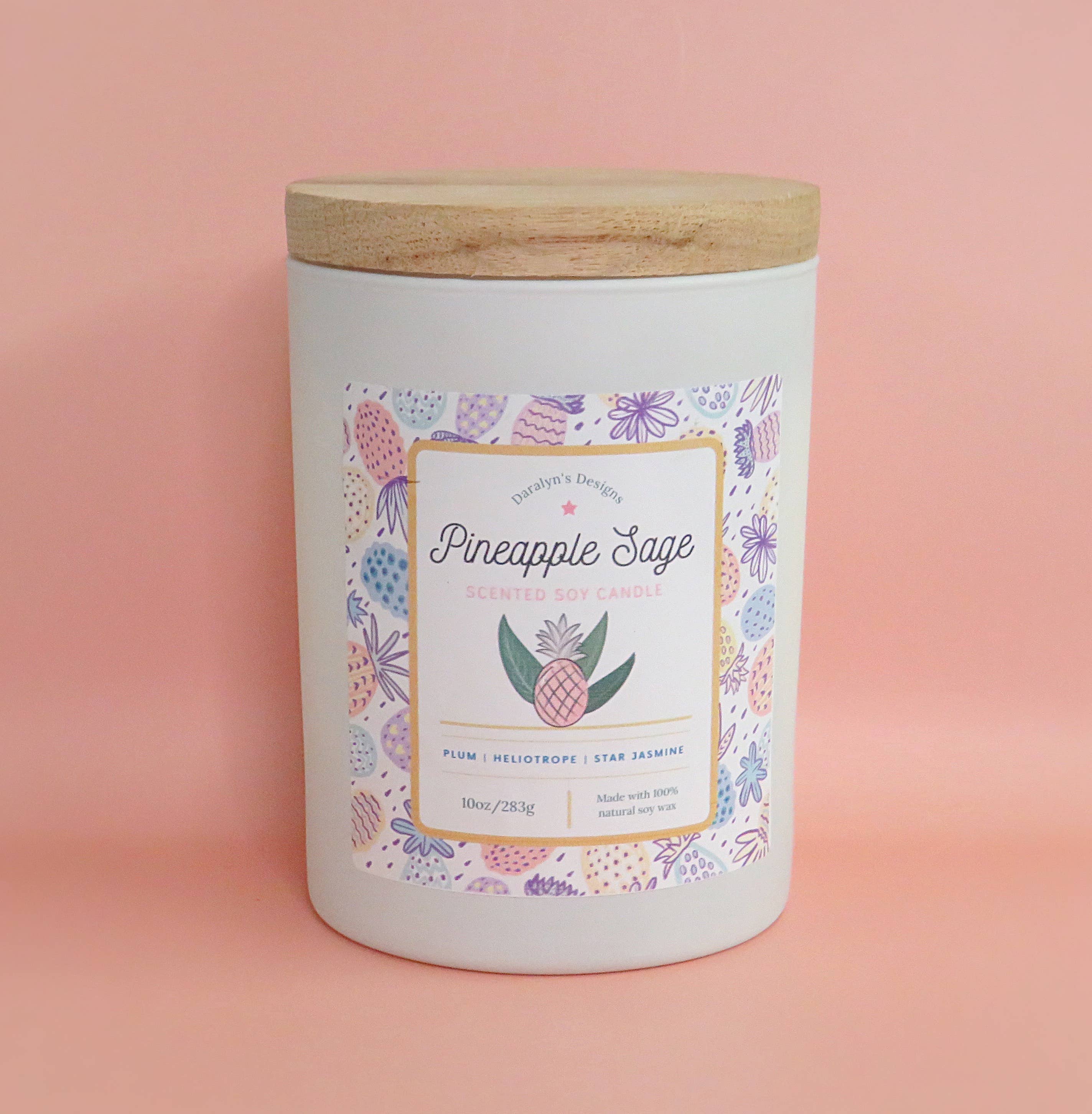 Daralyn's Designs - Wholesale Jar/Filled Candle - Coconut-Soy Creme Candle | 10oz  | Wooden Wick | All Natural7