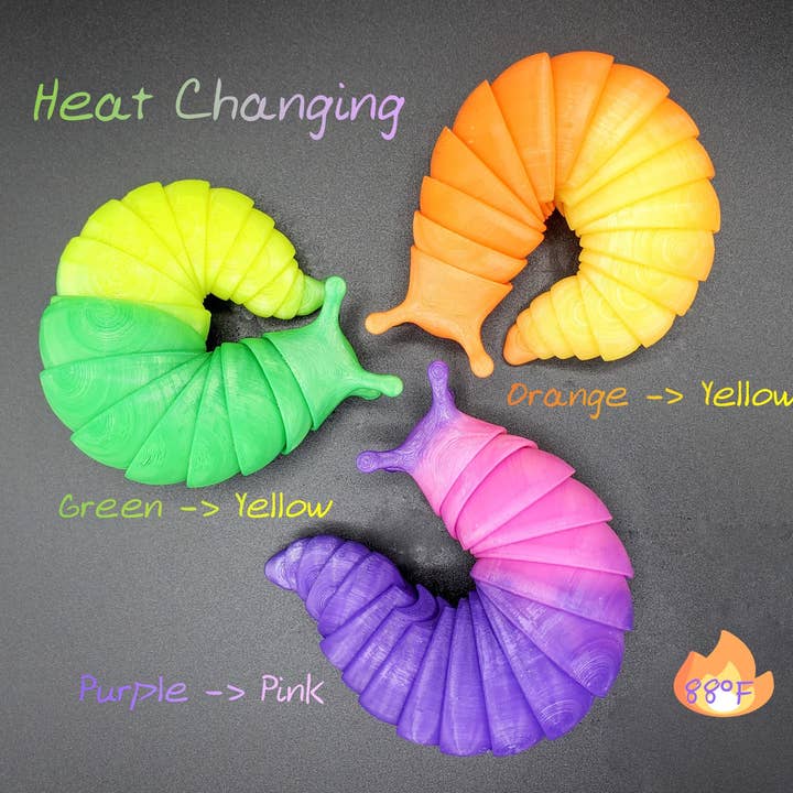 Clever Contraptions - Wholesale Fidget Toy - Kids - Fidget Slug Articulating Stim Toy