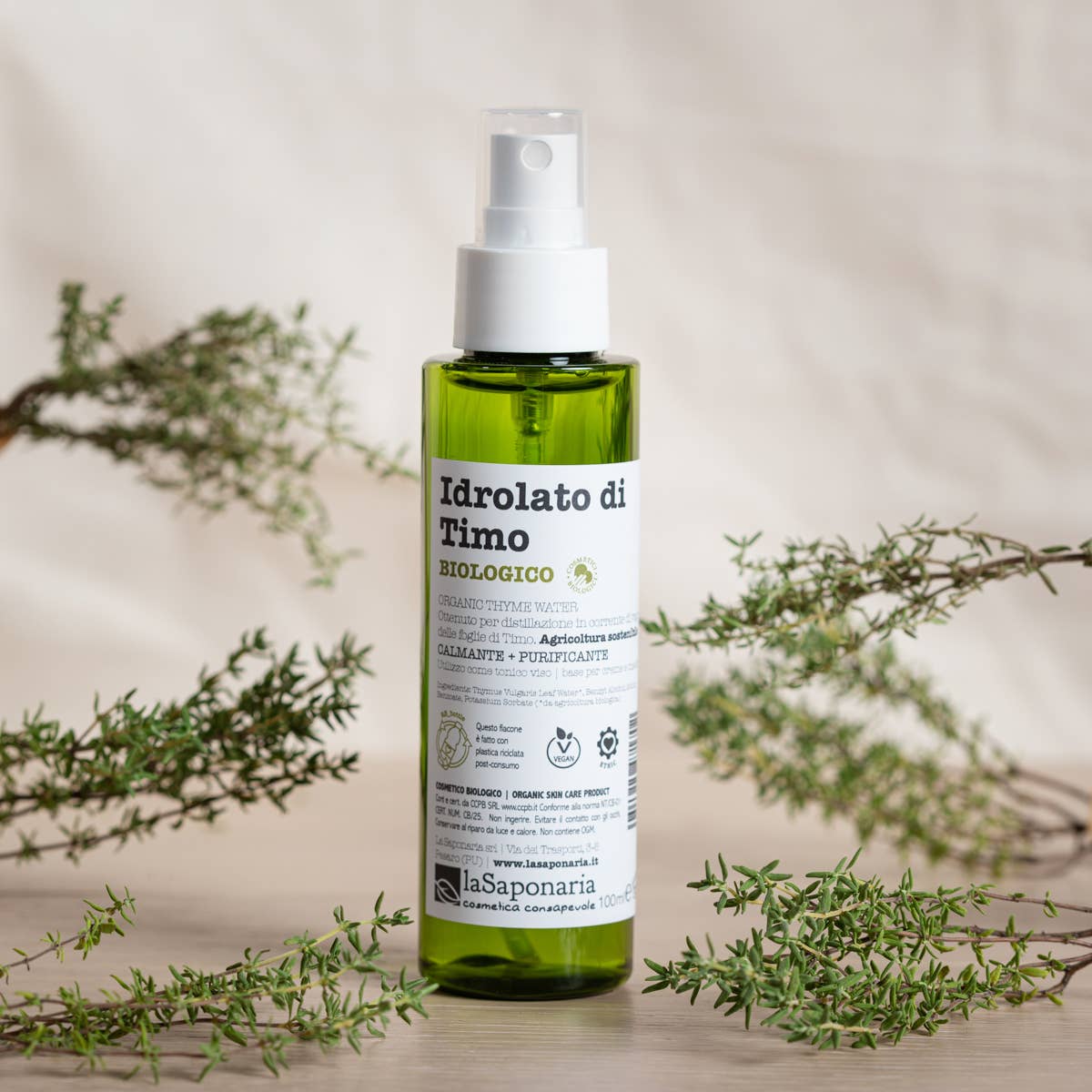 La Saponaria - Wholesale Face & Body Mist/Water - Thyme Hydrolate (100 ml)1