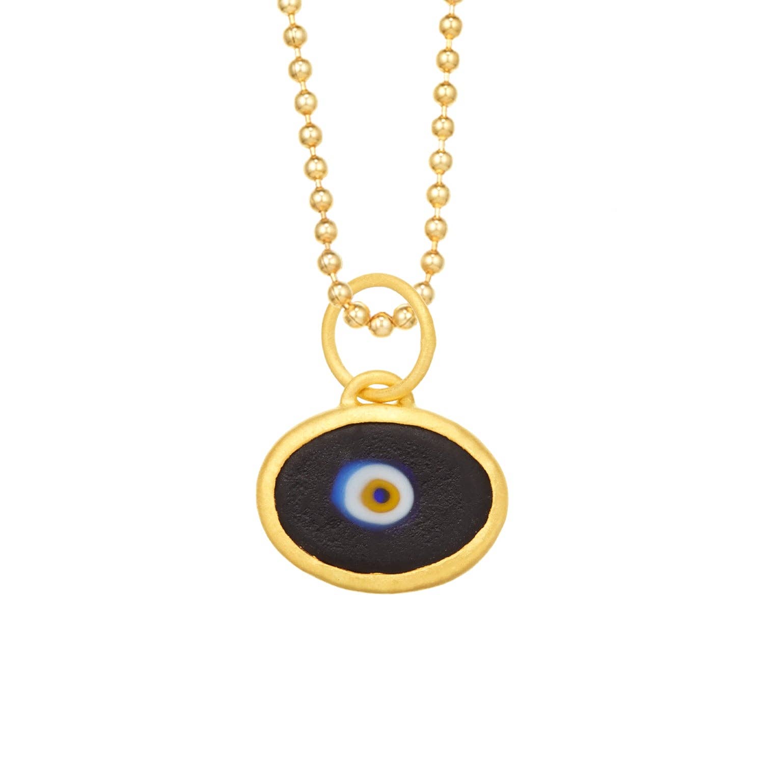 Juju Supply Co. - Wholesale Pendant/Charm Necklace - Orange Protection JuJu Eye in 24K Gold5