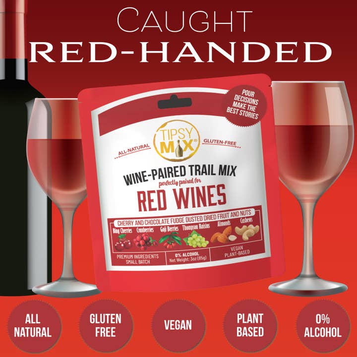 Tipsy Mix - Wholesale Trail Mix - 03. Wine-Paired Trail Mix - Red Wines 1