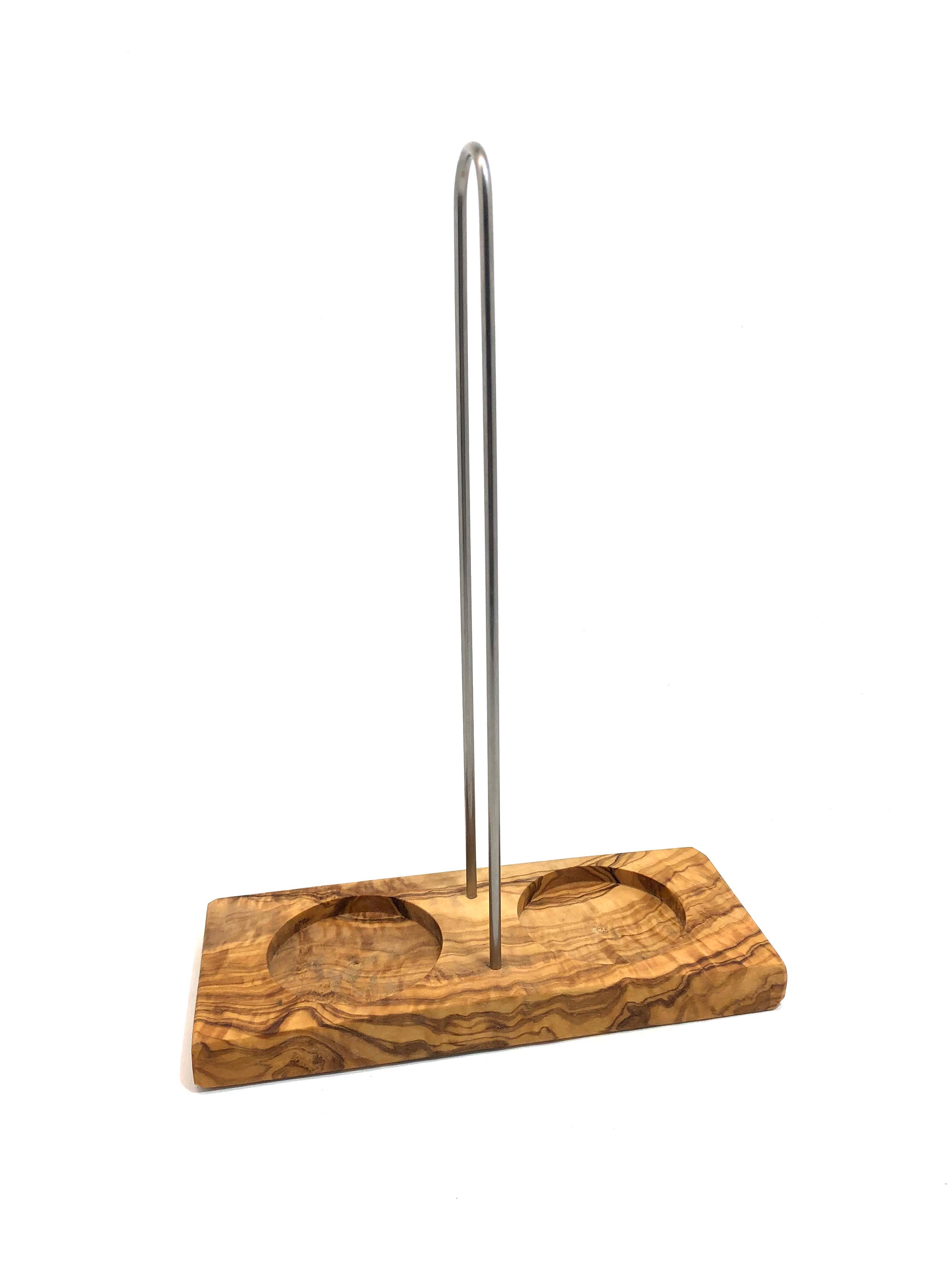 olivenholz-erleben - Wholesale Salt & Pepper Shaker Set - DUO mill trivet with handle for salt and pepper3