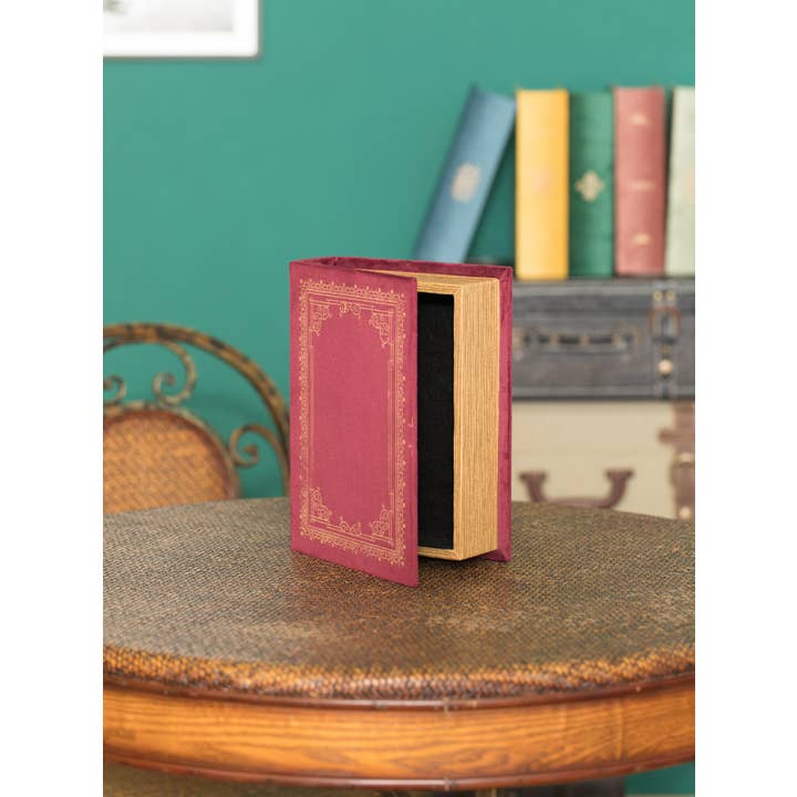 Quickway Imports - Wholesale Jewelry Box/Organizer - Decorative Vintage Book Shaped Trinket Storage Box8
