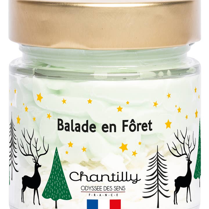Forest Walk - Gourmet Chantilly Candle Christmas 150g for wholesale by ODYSSÉE DES SENS