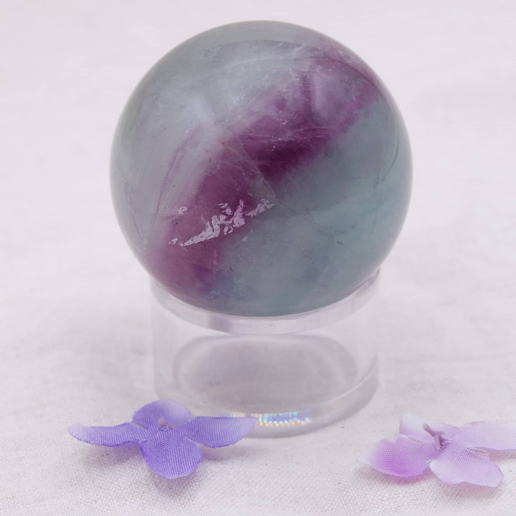 Tiny Rituals - Wholesale Spiritual Stone/Crystal - Rare Rainbow Fluorite Spheres - AAA Premium Quality20