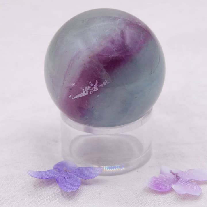 Tiny Rituals - Wholesale Spiritual Stone/Crystal - Rare Rainbow Fluorite Spheres - AAA Premium Quality20