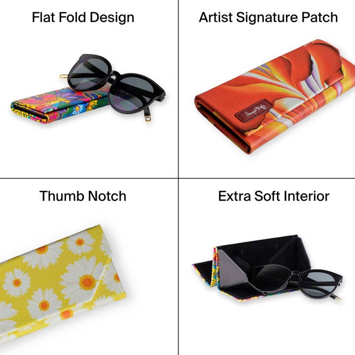Monarque – wholesale Fodral för glasögon och solglasögon - Dam – Georgia O'Keeffe Red Canna glasögon/solglasögonfodral4