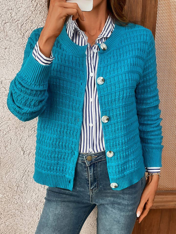 Lovesoft - Venta al por mayor Cárdigan - Mujer - Cárdigan de punto con botones para uso casual en la oficina30