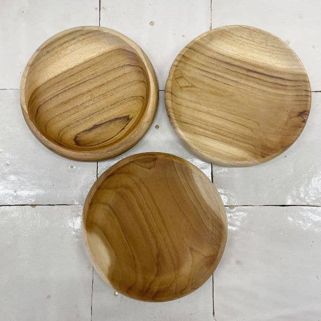 ByBazz – Bandeja de servir por atacado – Schaaltje Teak Bali 12cm1