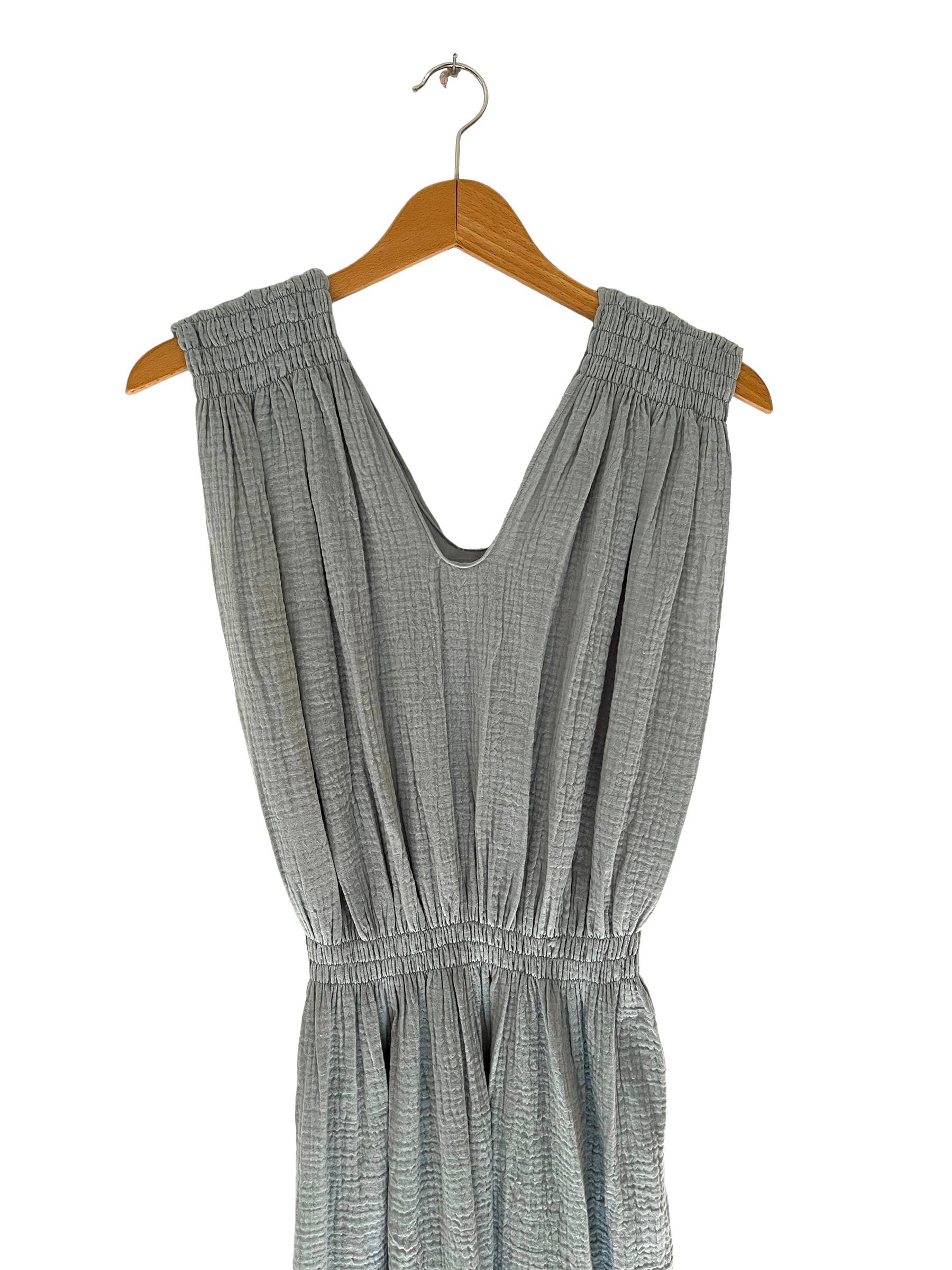 CECILIA SÖRENSEN - Wholesale Dress - Women's - 788 V Gathered greek dress in soft, organic, cotton0