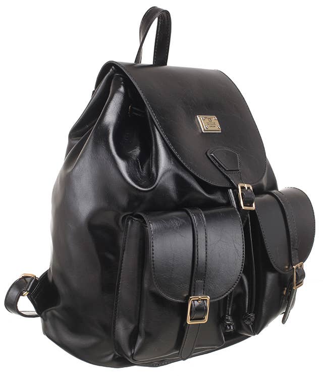 Bessie London - Wholesale Backpack - Women's - CLASSIC BUCKLE FLAP BACKPACK11