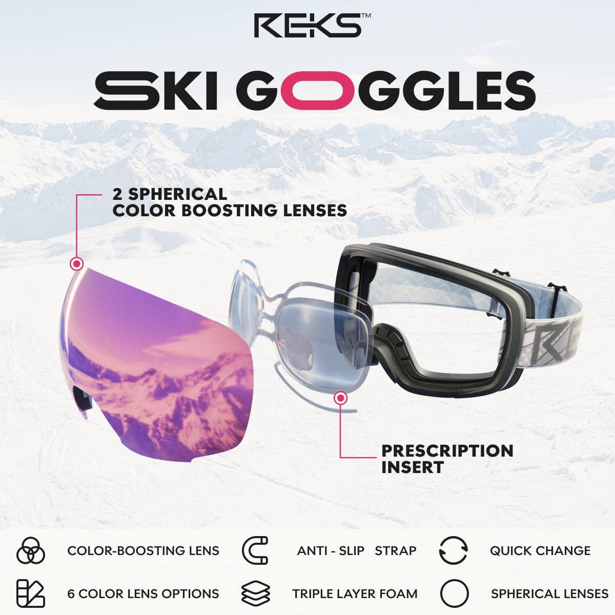 SPARE-SPECS, LLC - Wholesale Ski Goggles - Unisex - Ski Goggle31