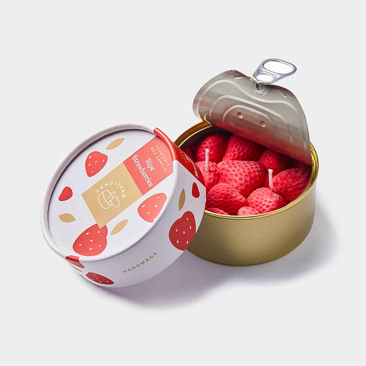 54 Celsius - Wholesale Jar/filled candle - CandleCan Strawberry Scented Candle in a tin, 30 Hr Burn