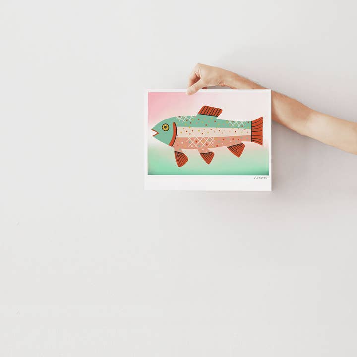 Studio Toute - Wholesale Art Print - Trout Art Print