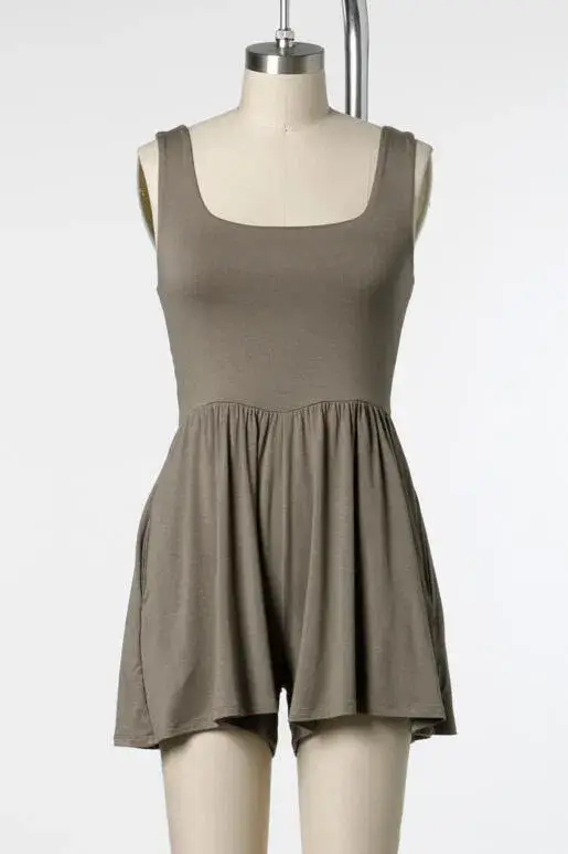 Final Touch - Vente Combishort – femme - Combinaison à détails froncés à double couche - NJU6040626