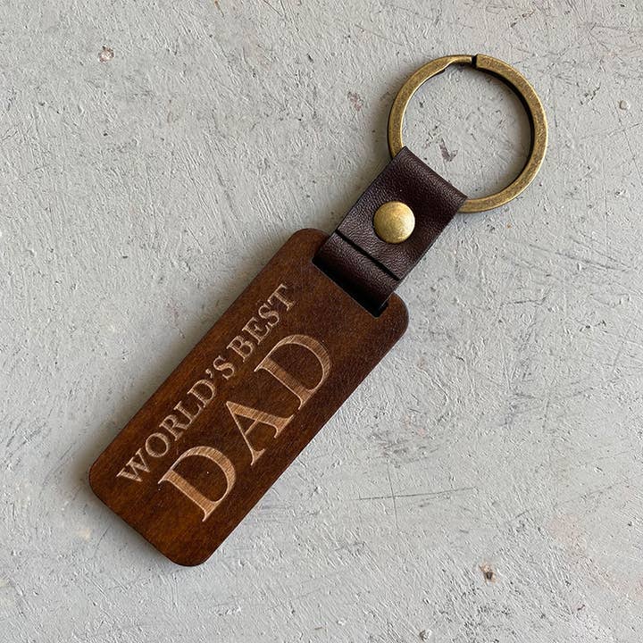 Fast Wholesale - Wholesale Keychain - Unisex - Creative Gift Key Chain Wood Leather Pendant Keychain2