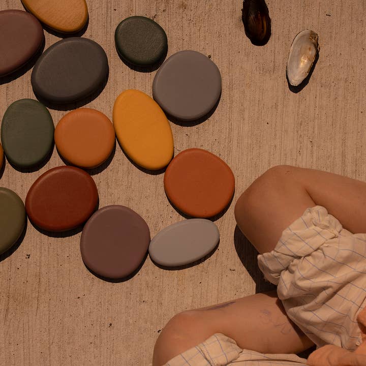 Balancing Wooden Blocks. Sea Stones for wholesale by Babai