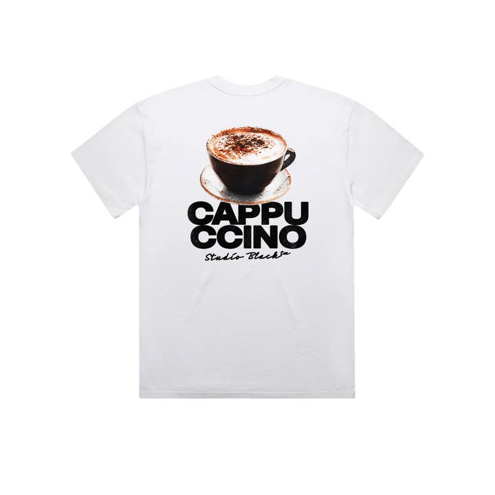 Retro Cappuccino T-Shirt | White for wholesale by Studio Black