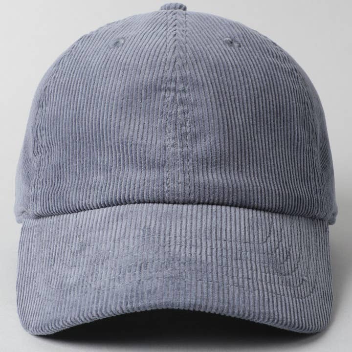 Fashion City - Wholesale Baseball Cap - Women's - Corduroy Adjustable Cotton Baseball Cap Dad Hat