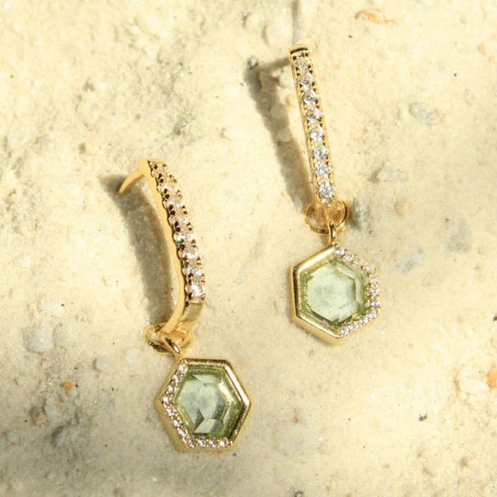 Stardust Charm Hoops for wholesale by Chloe + Lois