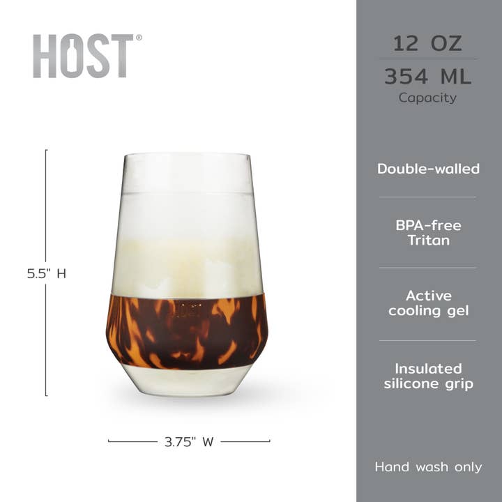 HOST - Wholesale Wine Glass - Wine FREEZE XL Cooling Cup in Tortoise5