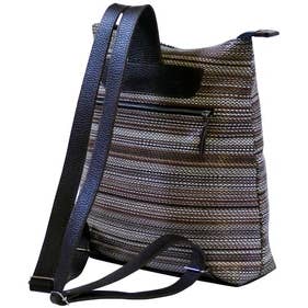 Nehari Créations - Wholesale Tote Bag - Women's - Plan d'Aou Stripe Brown Bag1