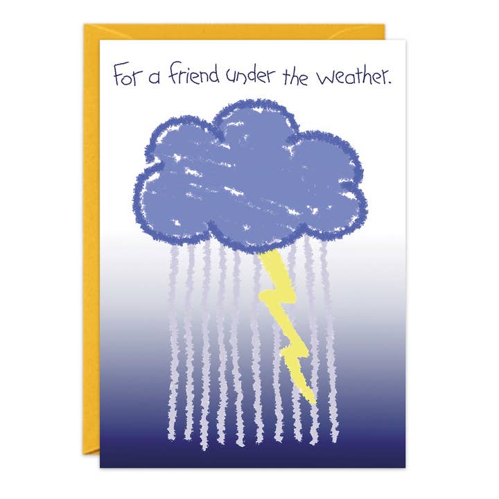 Carte Get Well sous la météo pour la vente par G & T Greetings Northwest