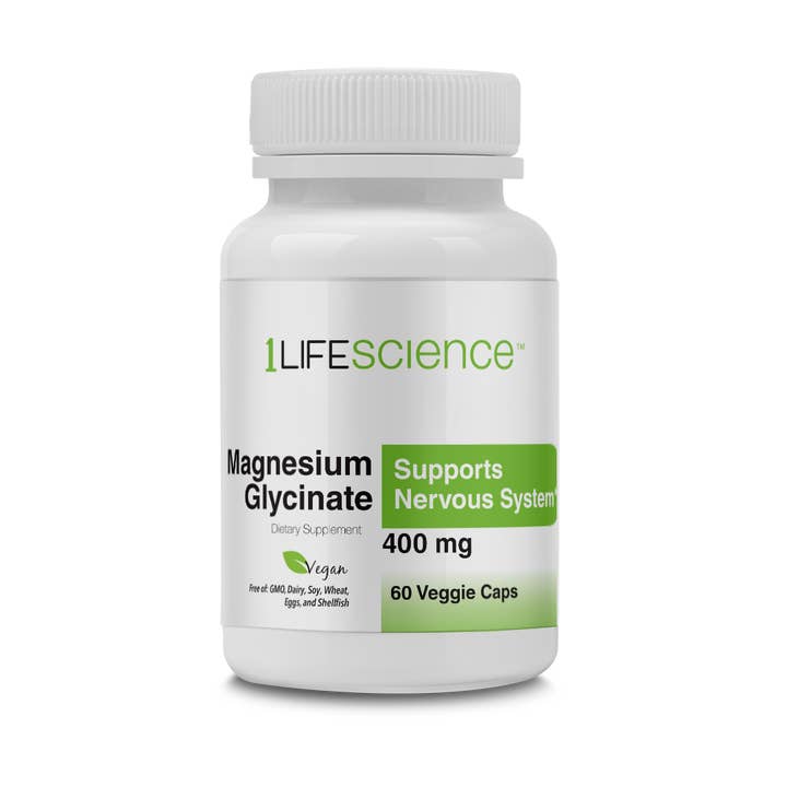 1 Life Science - Venta al por mayor Suplementos/vitaminas para beber - Magnesio Gly TRAACS 400mg/2cp 60 Vcap