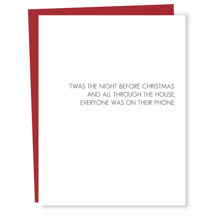 Sapling Press - Wholesale Christmas Card - #702: Phone Card