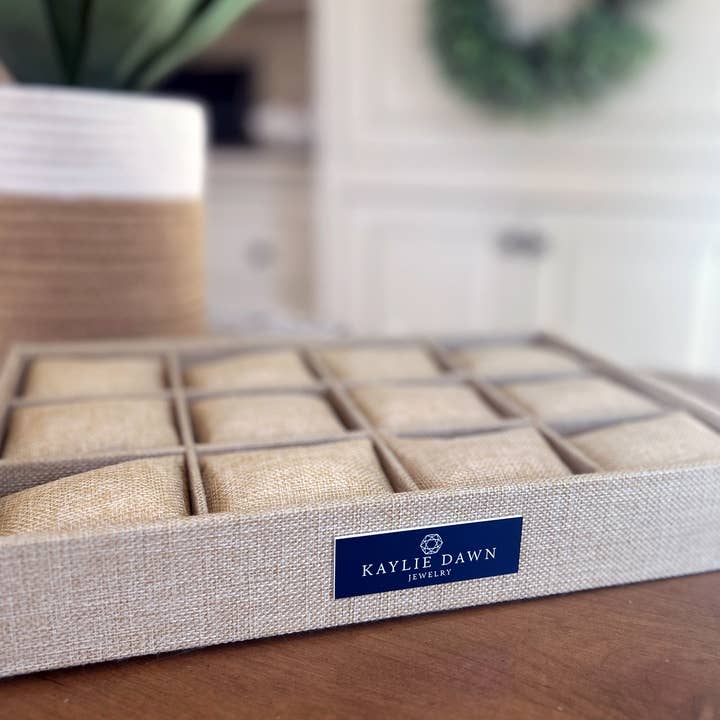 Kaylie Dawn Jewelry - Wholesale Jewelry Stand & Display - Jewelry Displays - Bracelet Bar or Grid - Linen Covered3