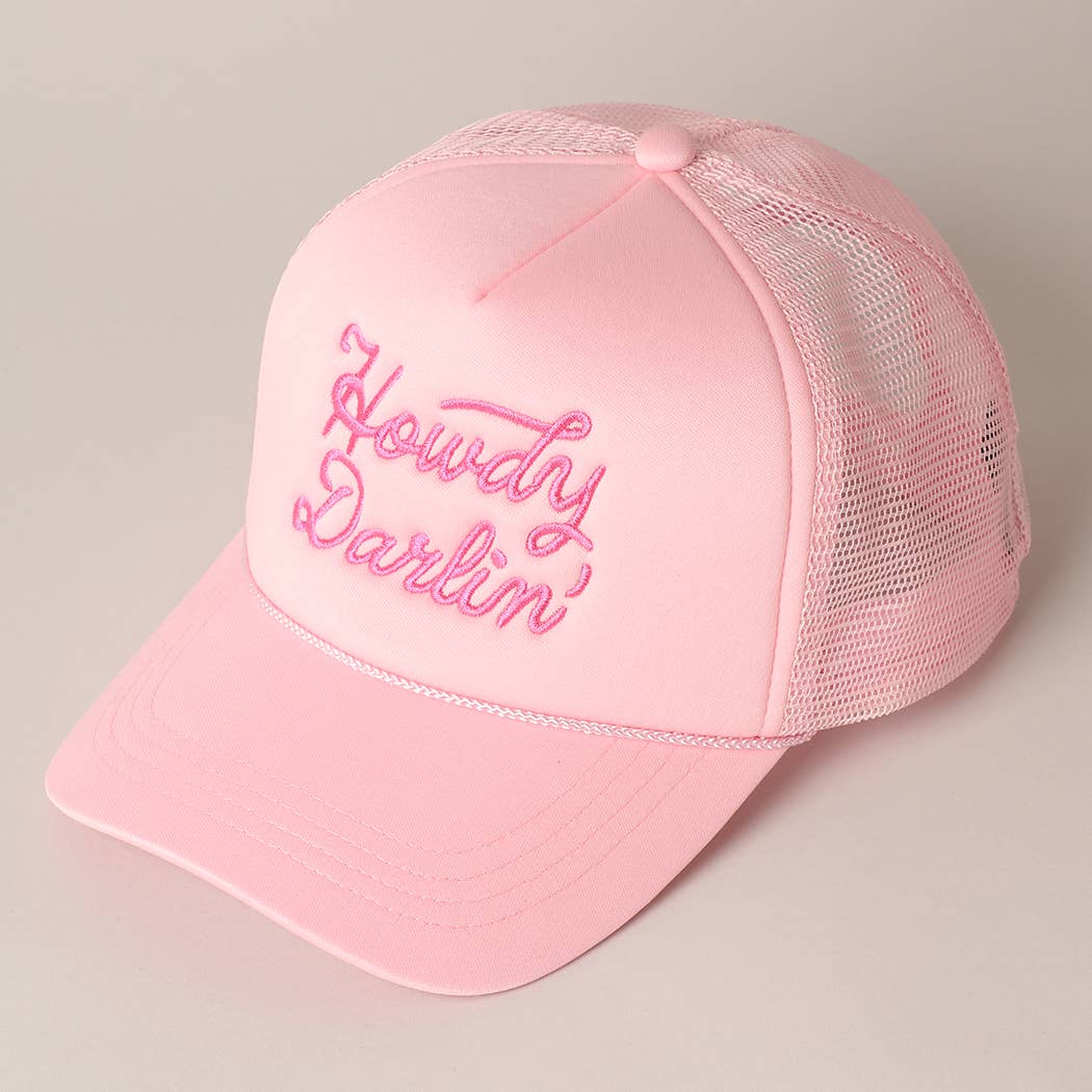 Fashion City - Wholesale Trucker Hat - Women's - Howdy Darlin' Embroidered Mesh Back Trucker Cap27