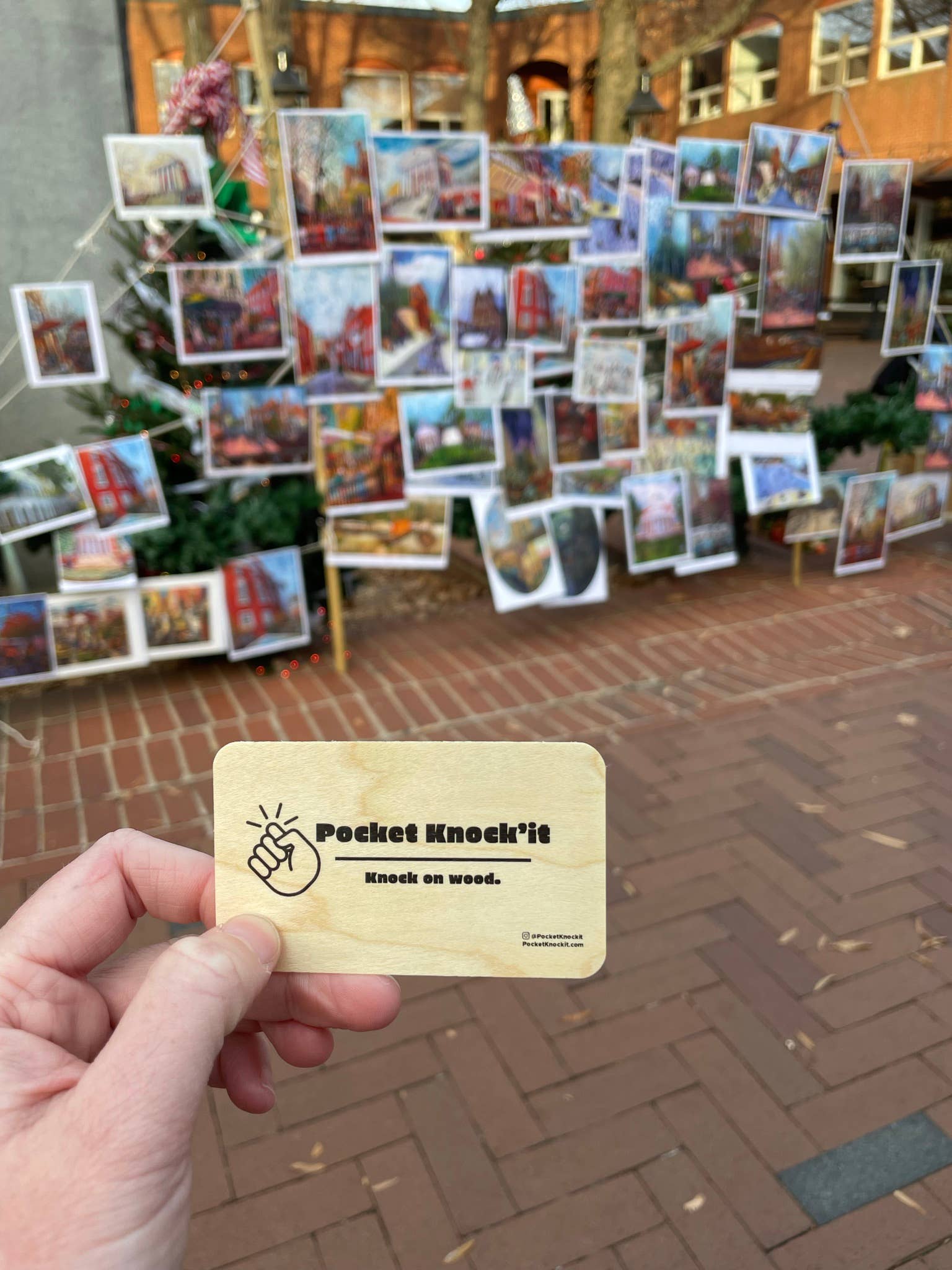 Pocket Knockit – wholesale Samlarobjekt mynt – Pocket Knock'it - ”Knock on Wood” för lycka till gåva7