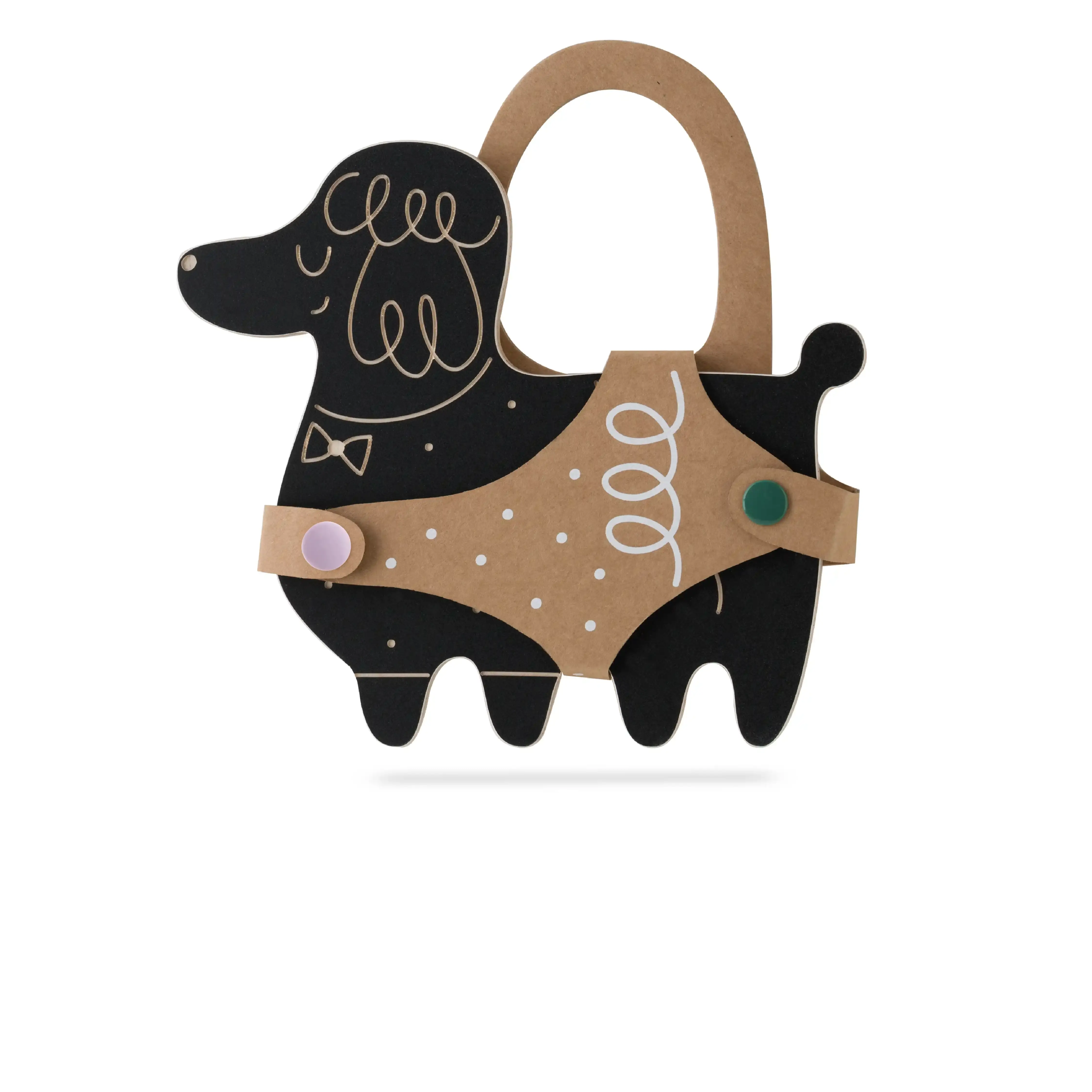 milin - Vente Tableau noir - Enfant et bébé - Caniche, tableau à craie en forme d'animal/avec craie5