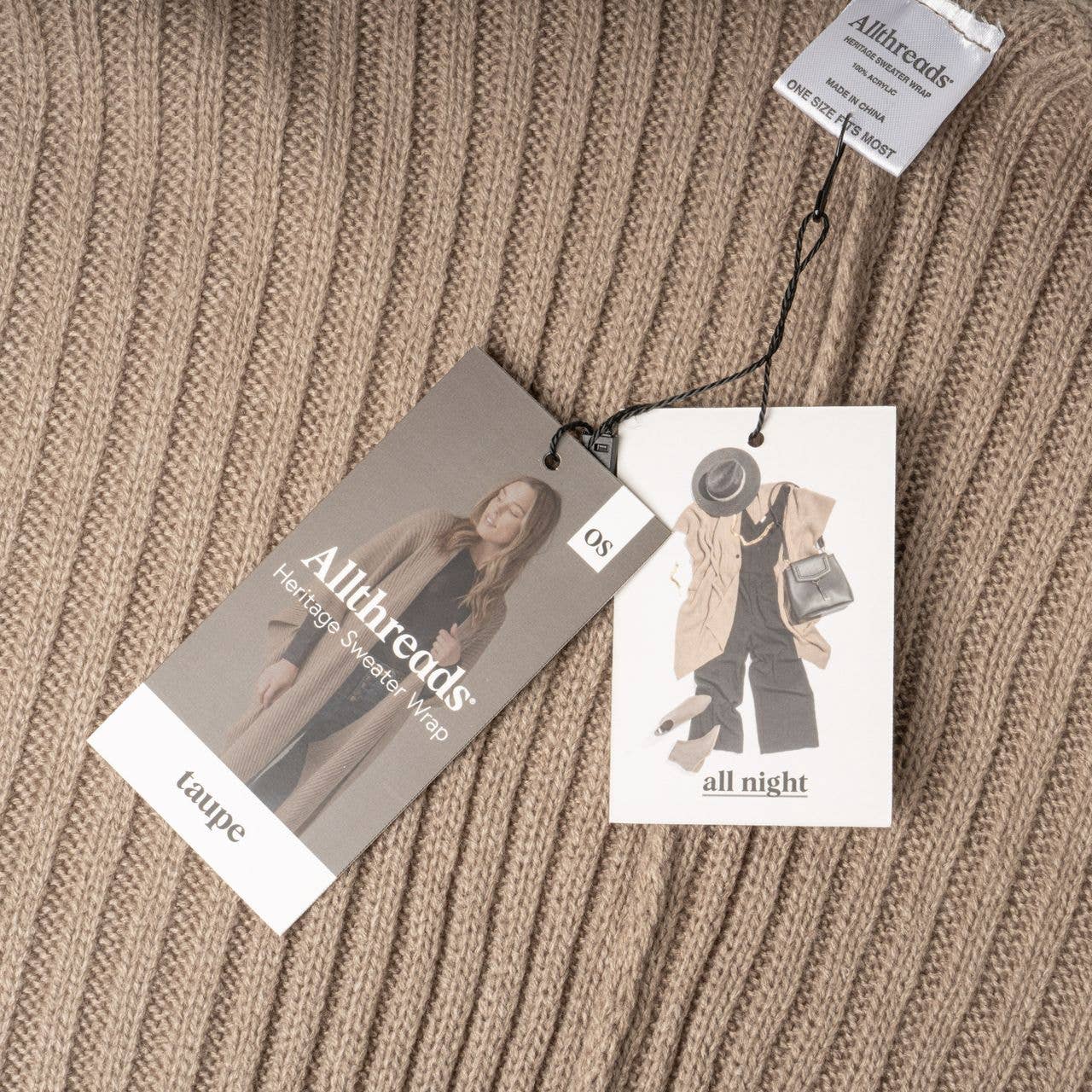 DM Merchandising - Wholesale Tunic Sweater - Women's - Allthreads Heritage Sweater Wrap Open Stock2