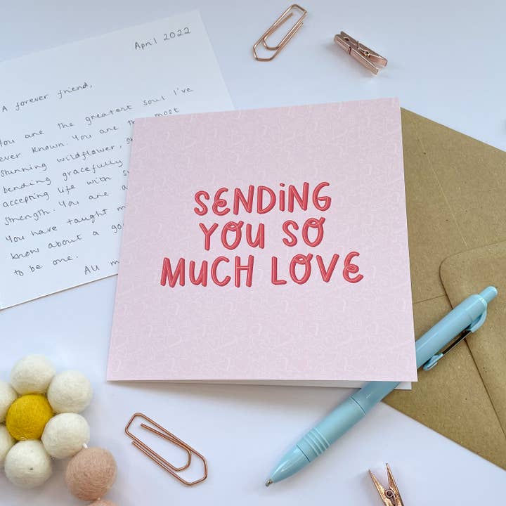 Je zo veel liefde wenskaart sturen voor wholesale door Collette Daisy Designs Co