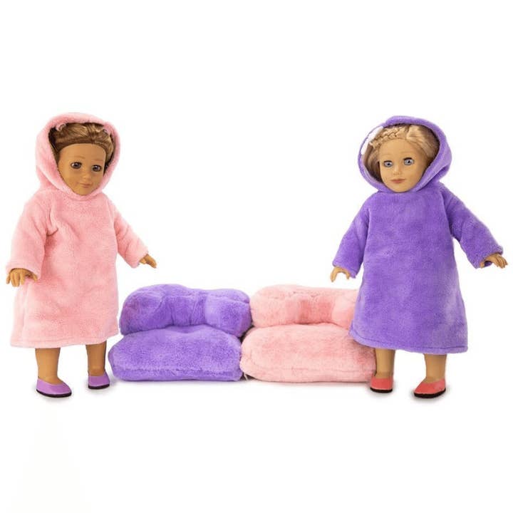 OrangeOnions - Wholesale Doll Clothing - Kids - Playtime by Eimmie Playtime Pack Plush Chair Sleepover 18 Inch Dolls