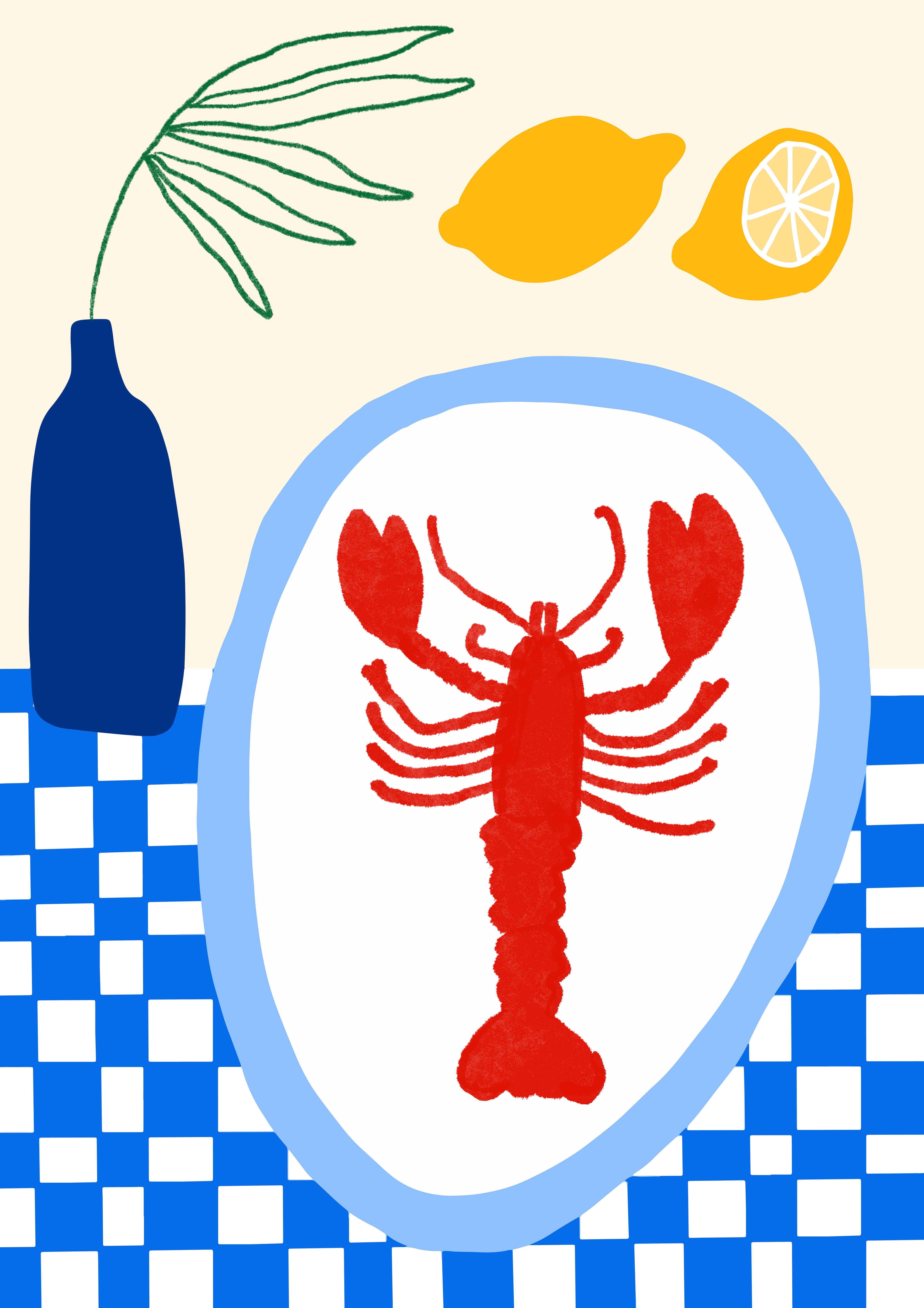 Teresa Rego - Wholesale Art Print - Lobster Lunch