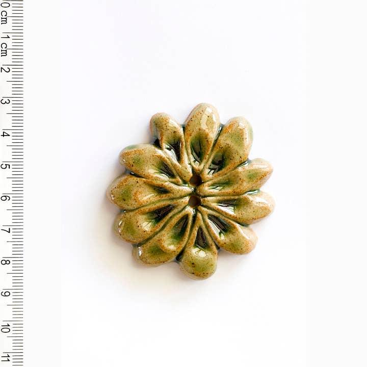 Large Floral Statement Sewing Button for wholesale by Incomparable Buttons