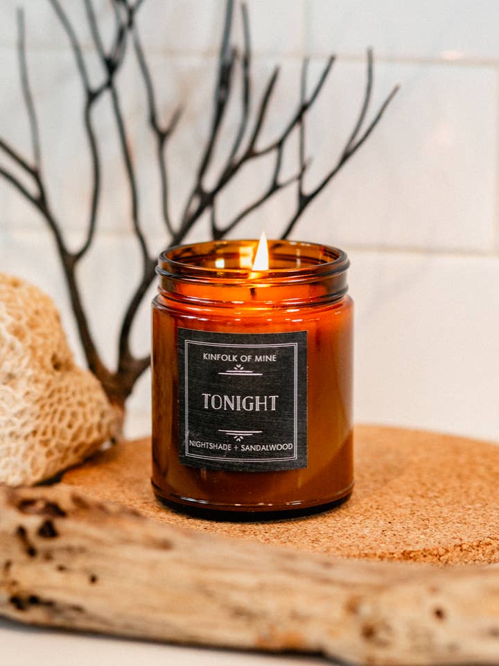 Tonight Not Tonight 9oz Candle for wholesale by Kinfolk of Mine