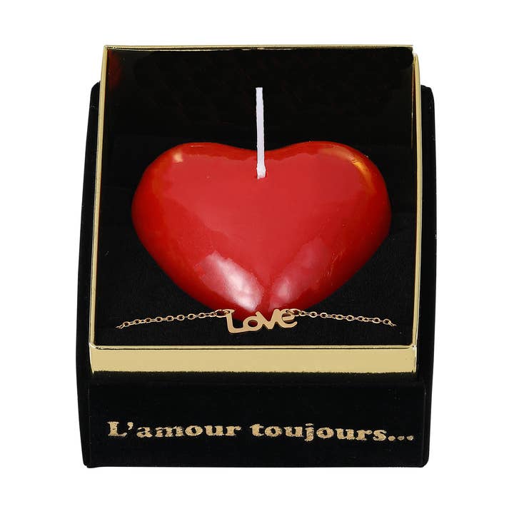 Heart-shaped Candles with bracelet for wholesale by STELLA GREEN