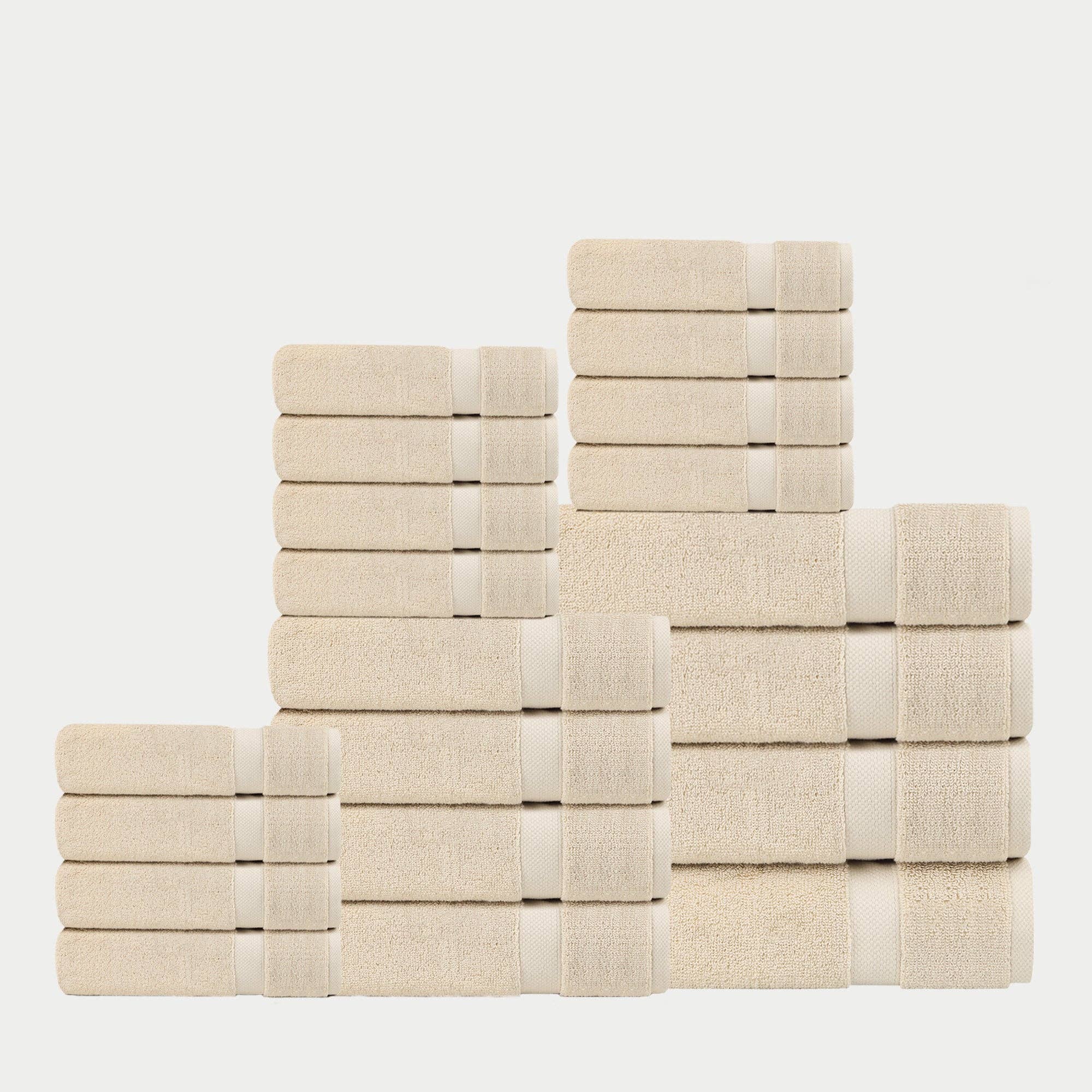 Delara - Wholesale Towel Set - 100% Organic Cotton Quick Dry Starter Bath Set32