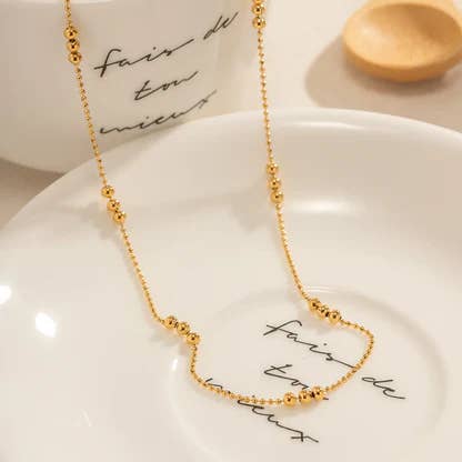 gold Simple Style Plating Solid Color Necklace wholesale for wholesale on Faire1