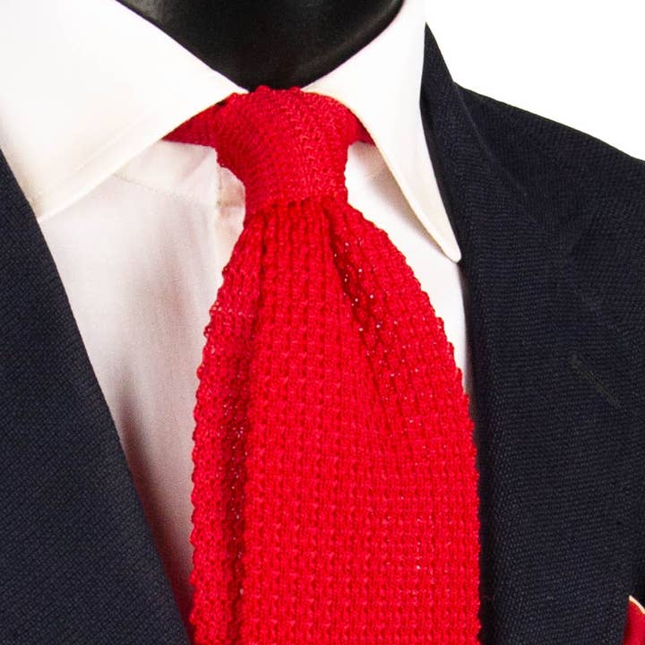 Solid Red Silk Knit Tricot Tie TRI940 and other Purchase wholesale red ties. Free returns & net 60 terms on Faire trending on Faire.
