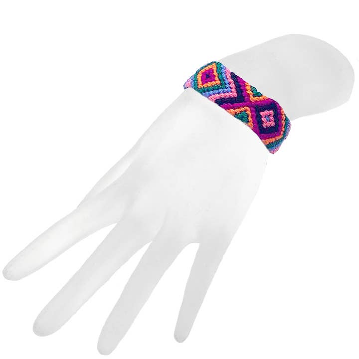 Pichincha - Wholesale Woven/Braided Bracelet - Guatemalan Macrame Thick Weave Friendship Bracelet