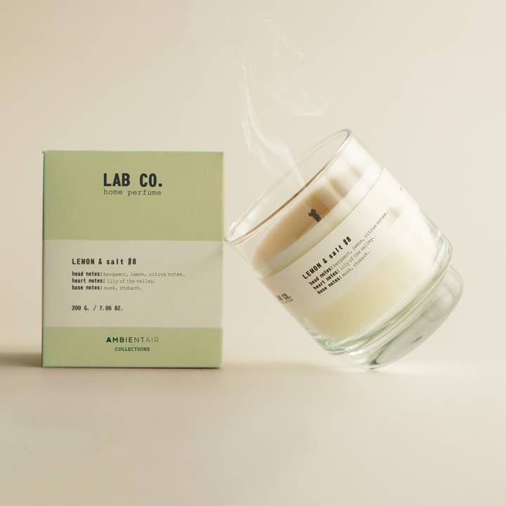 LAB CO. #8 LEMON & SALT vegetable wax candle 200g for wholesale by SEVENREEDS