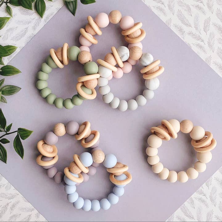 Nolah – wholesale Teether (not clip-on) – Baby – Multiway Silicone Teething Ring